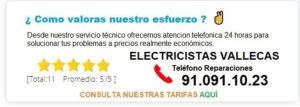 electricistas vallecas precios